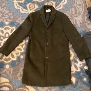 Mens Topman Trench coat Wool Small